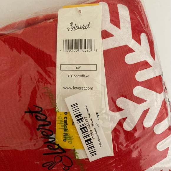 LEVERET 2-Pc Set Snowflake Kids Pajama 14Y - Picture 6 of 6